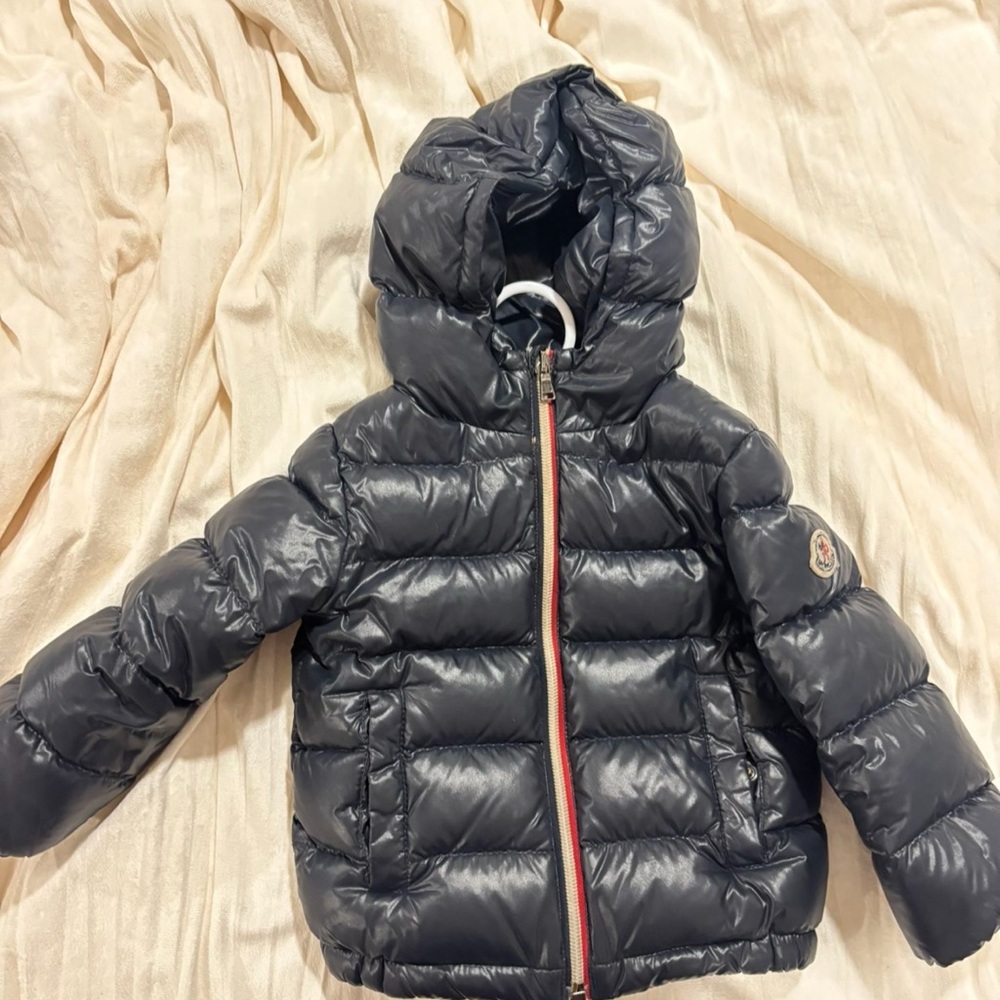 Moncler Shiny Dark Gray Puffer Jacket
